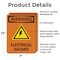 Signmission Electrical Hazard With Symbol OSHA Warning Sign, Vinyl Decal, 7in W x 10in L, 2PK OS-2PACK-WS-D-710-V-13128 - alternate 3